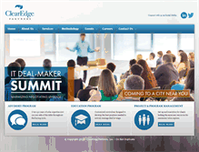 Tablet Screenshot of clearedgepartners.com